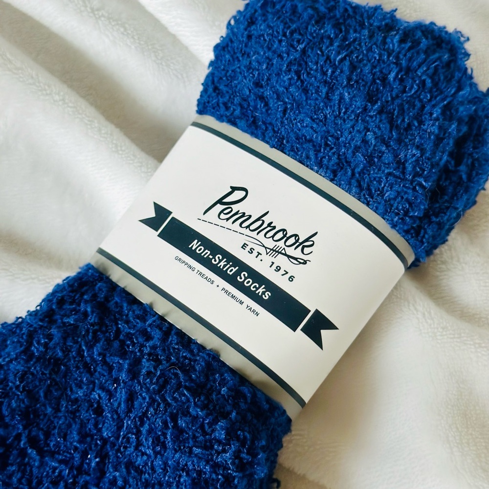 Blue Non-Skid Socks